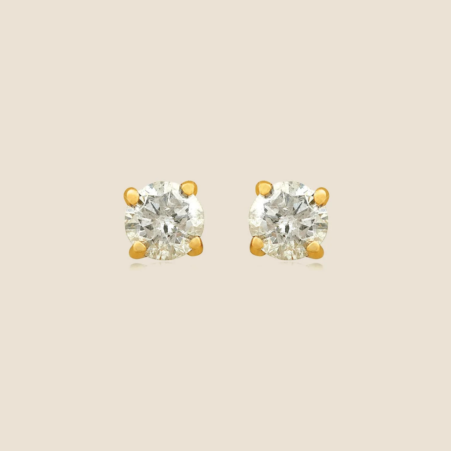 Four-Claw Diamond Stud Earrings (1/3 ct. tw.) - Image 3