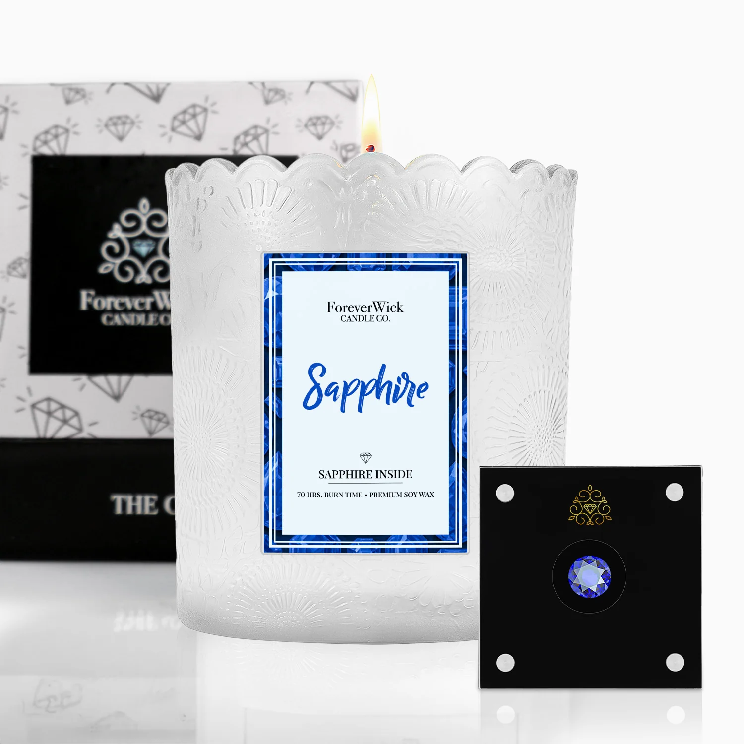 The Royal Sapphire + .30ct Sapphire Candle - Image 6