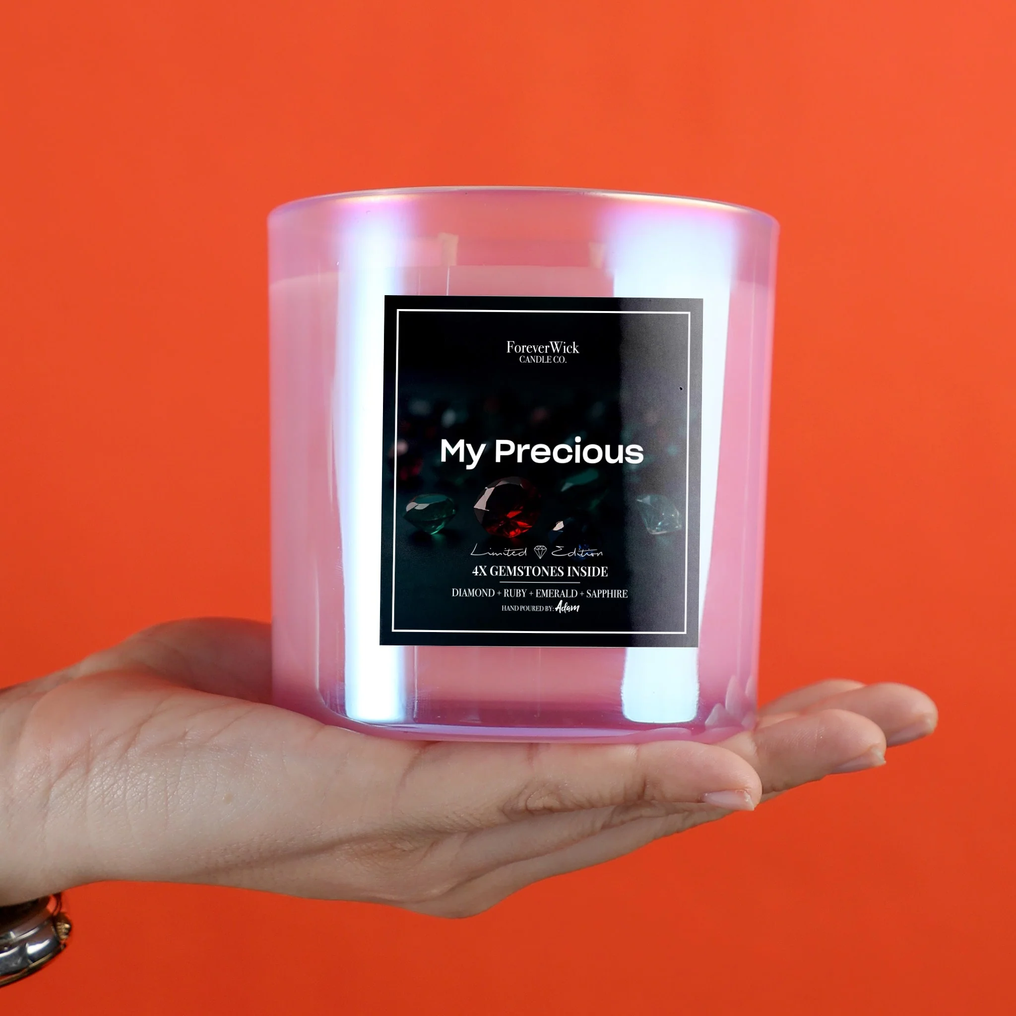 4x Gemtone Candle  (Sapphire + Emerald + Ruby + Diamond) - Image 6