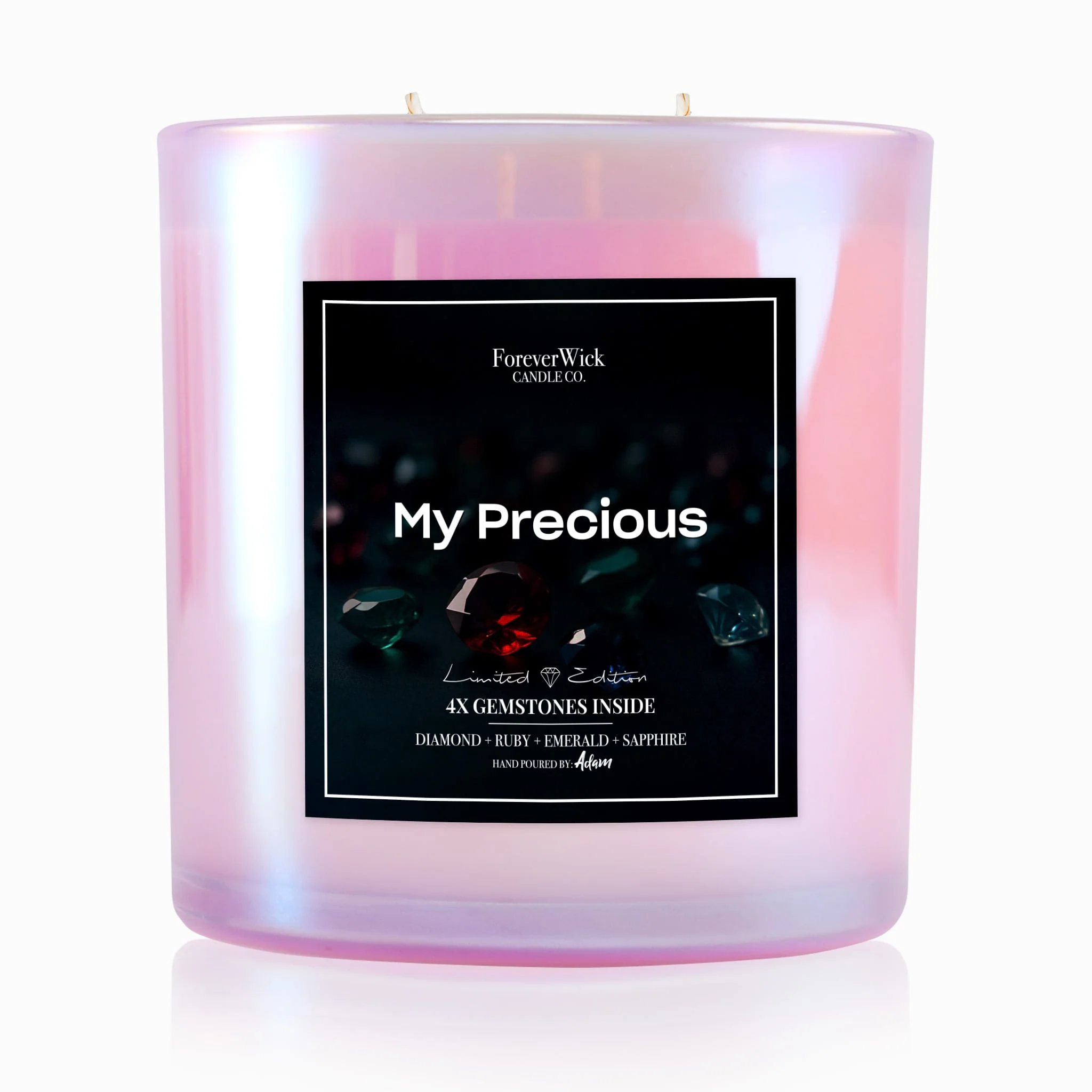 4x Gemtone Candle  (Sapphire + Emerald + Ruby + Diamond) - Image 7