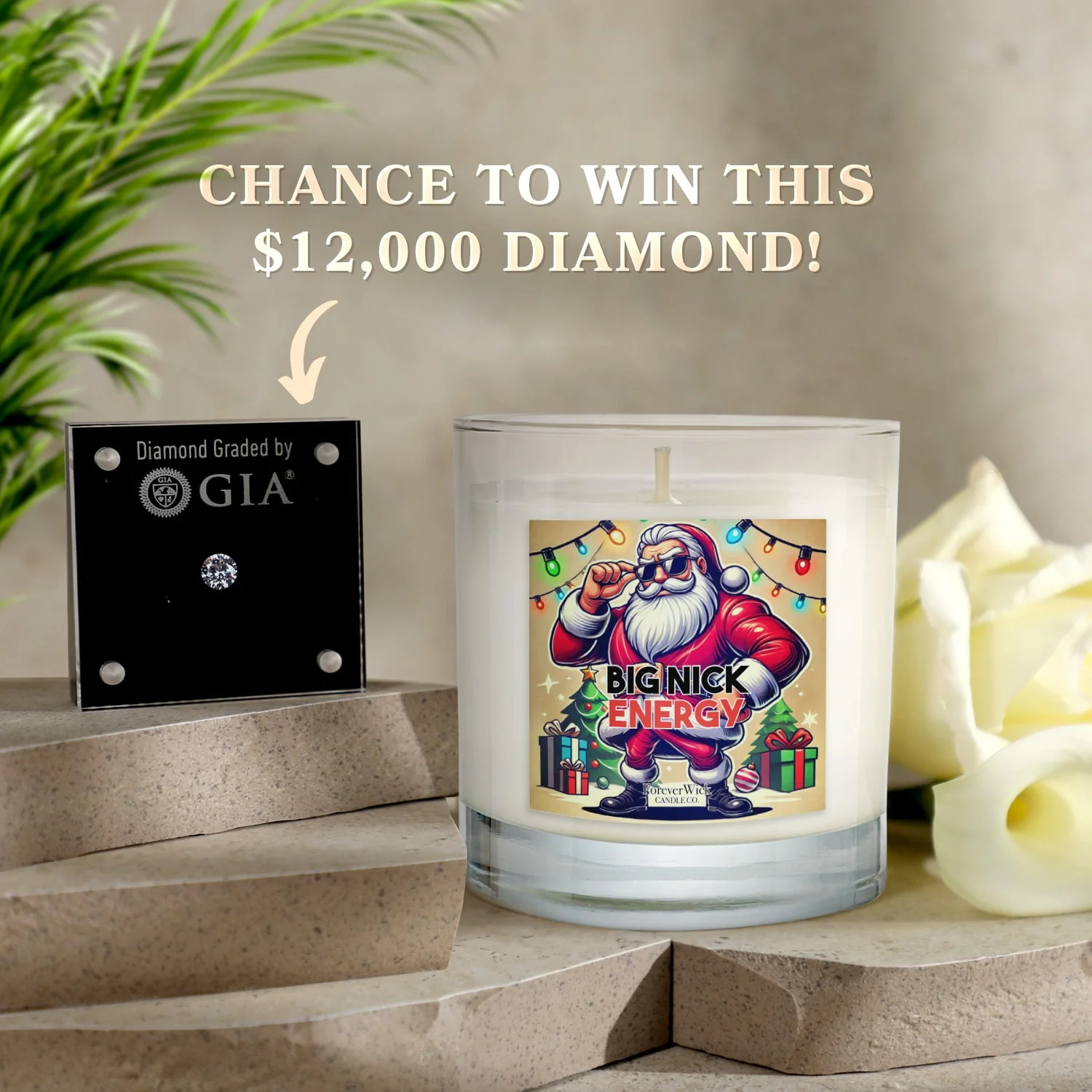 Big Nick Energy Diamond Candle - Image 4