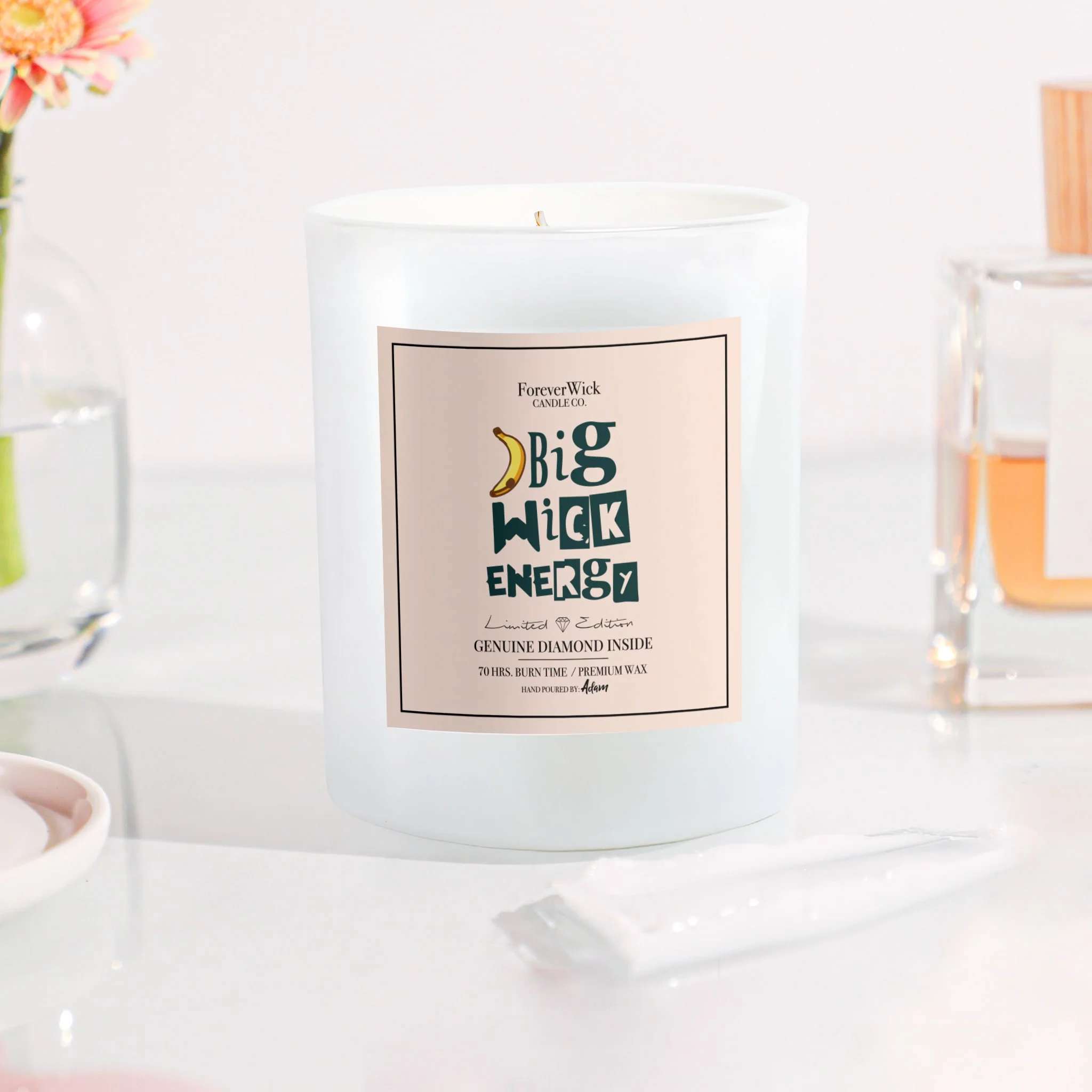 Big Wick Energy Diamond Candle - Image 5