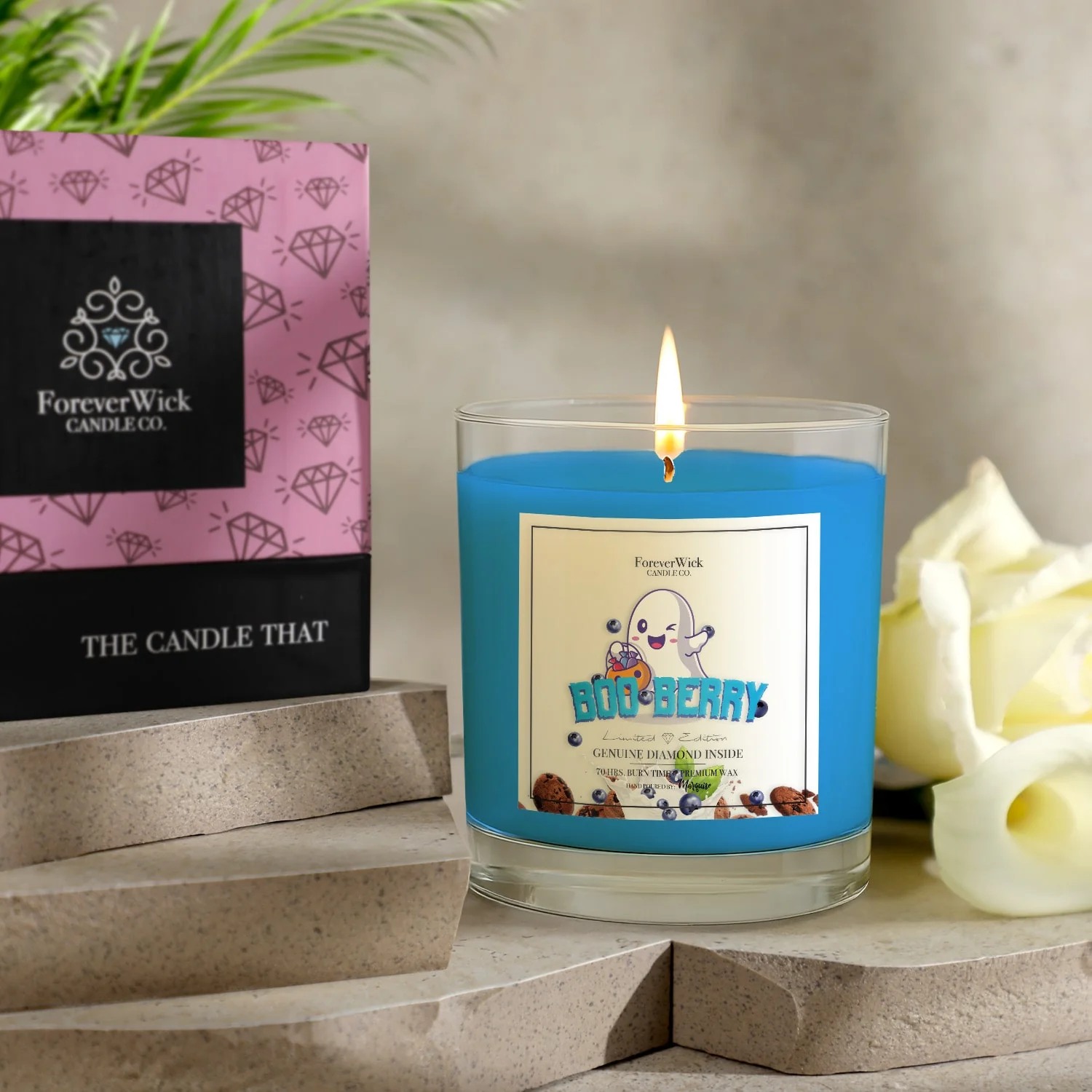 Boo:Berry Diamond Candle - Image 6