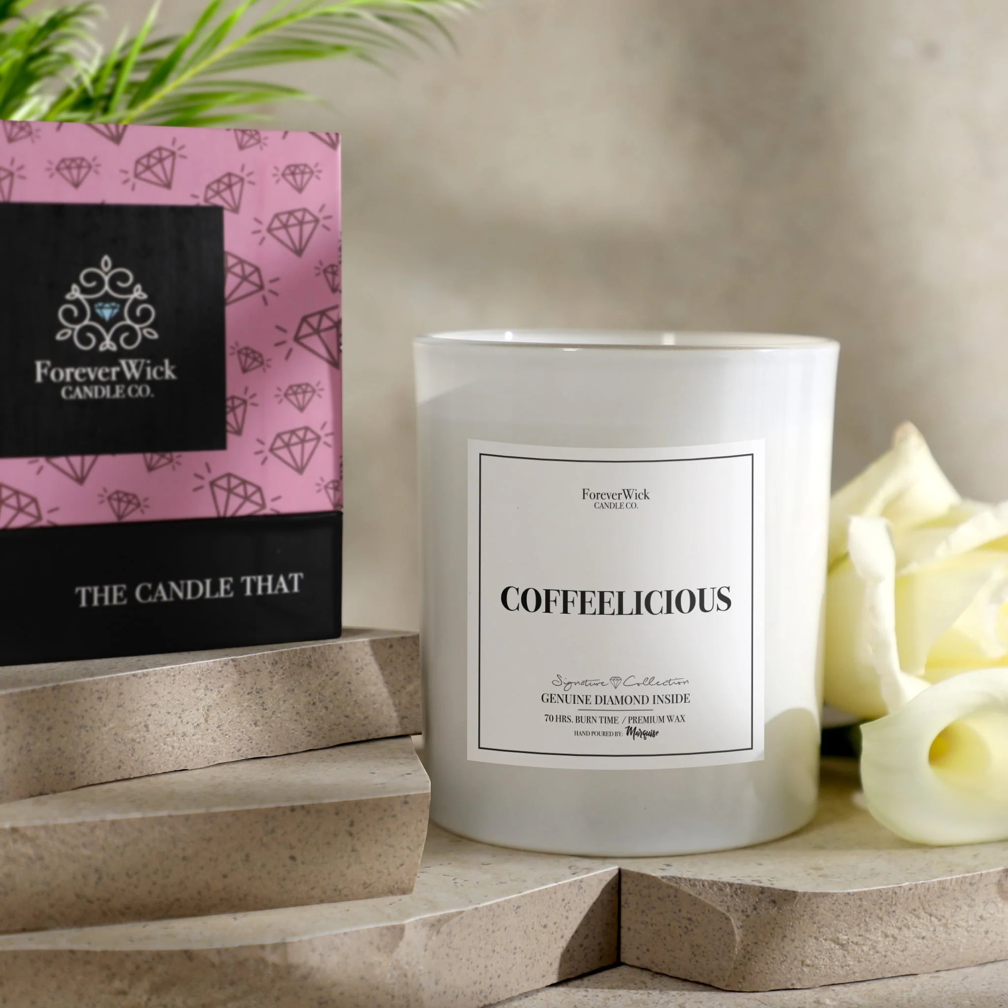 Coffeelicious Diamond Candle - Image 10
