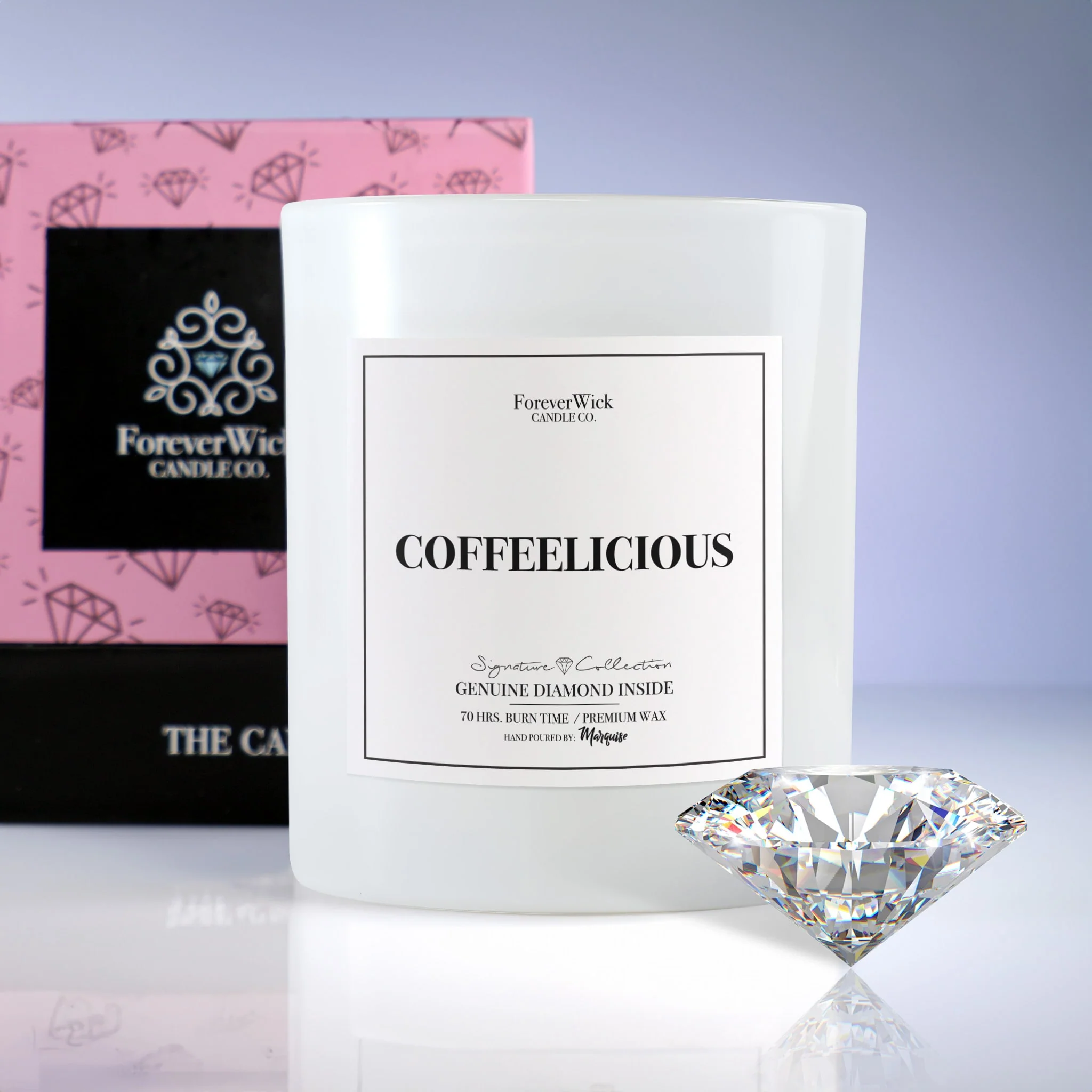Coffeelicious Diamond Candle - Image 8