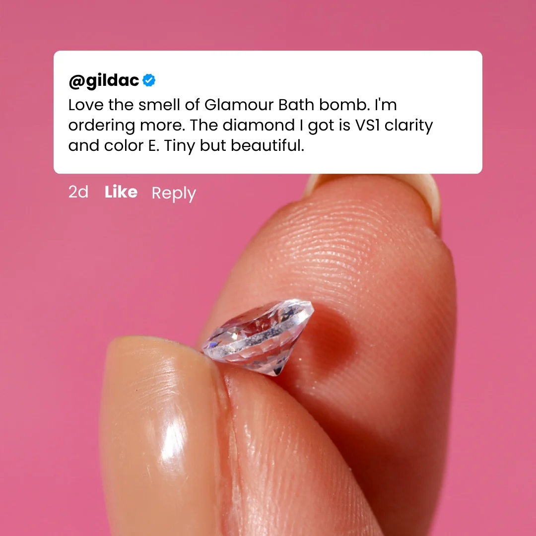 100ct Diamond Luxury Bath Bomb + Genuine Diamond - Image 8