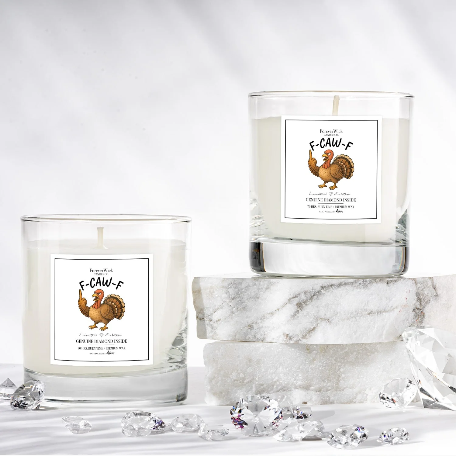 F-caw-f Diamond Candle - Image 3