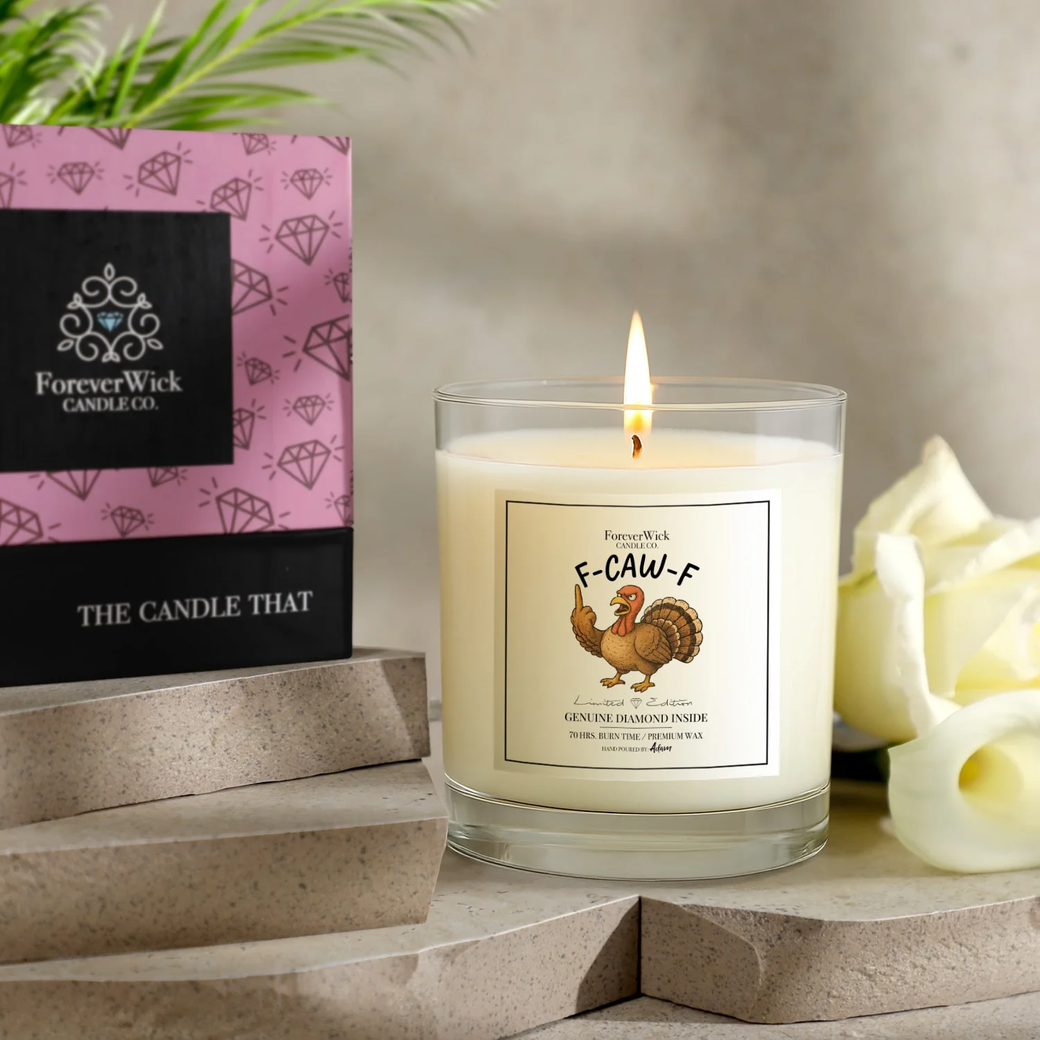 F-caw-f Diamond Candle - Image 6