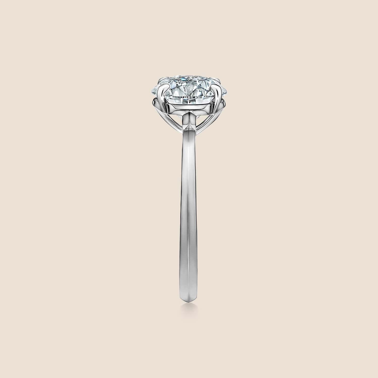 Four Prong Solitaire Lab Grown Diamond Ring (100 Diamonds) - Image 3