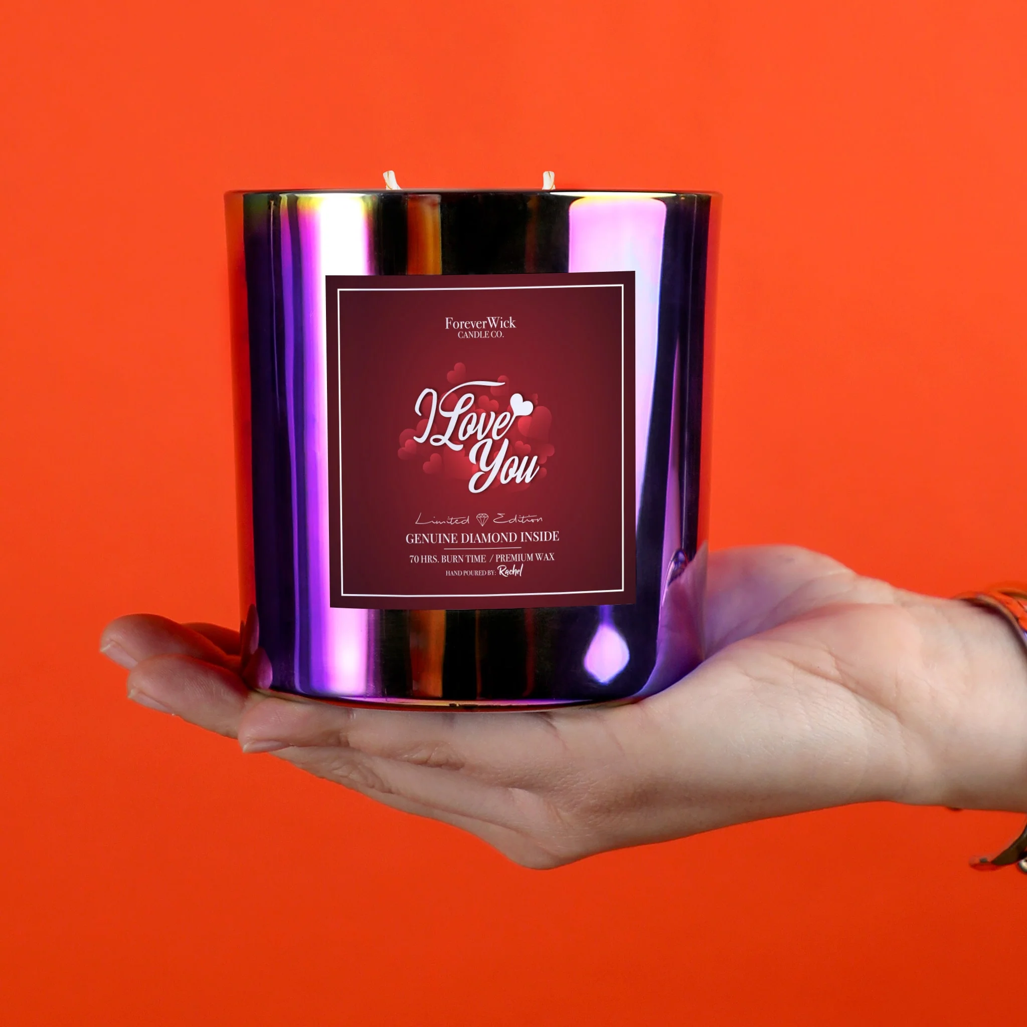 I Love You Diamond Candle - Image 10