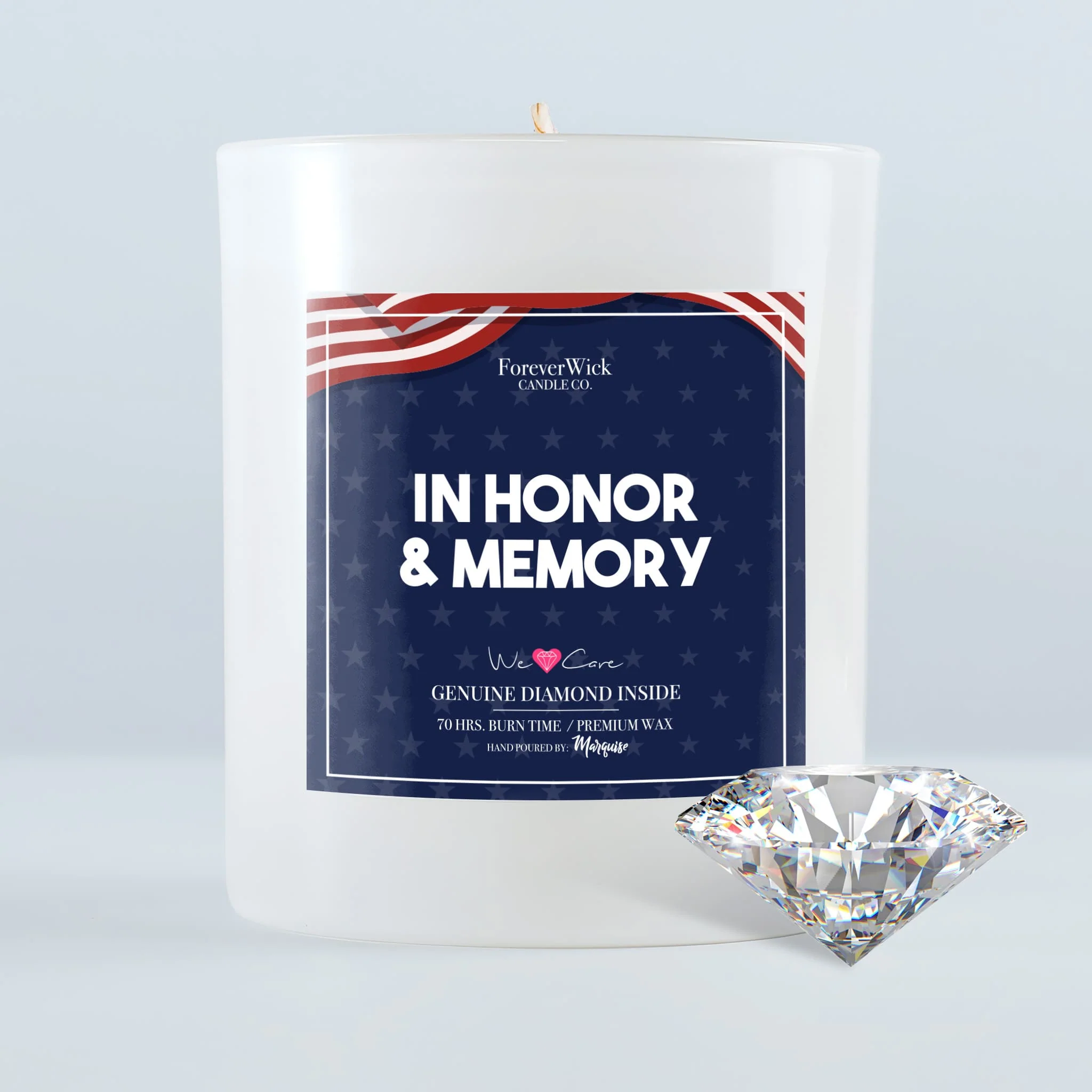 In Honor & Memory Donation Diamond Candle - Image 3
