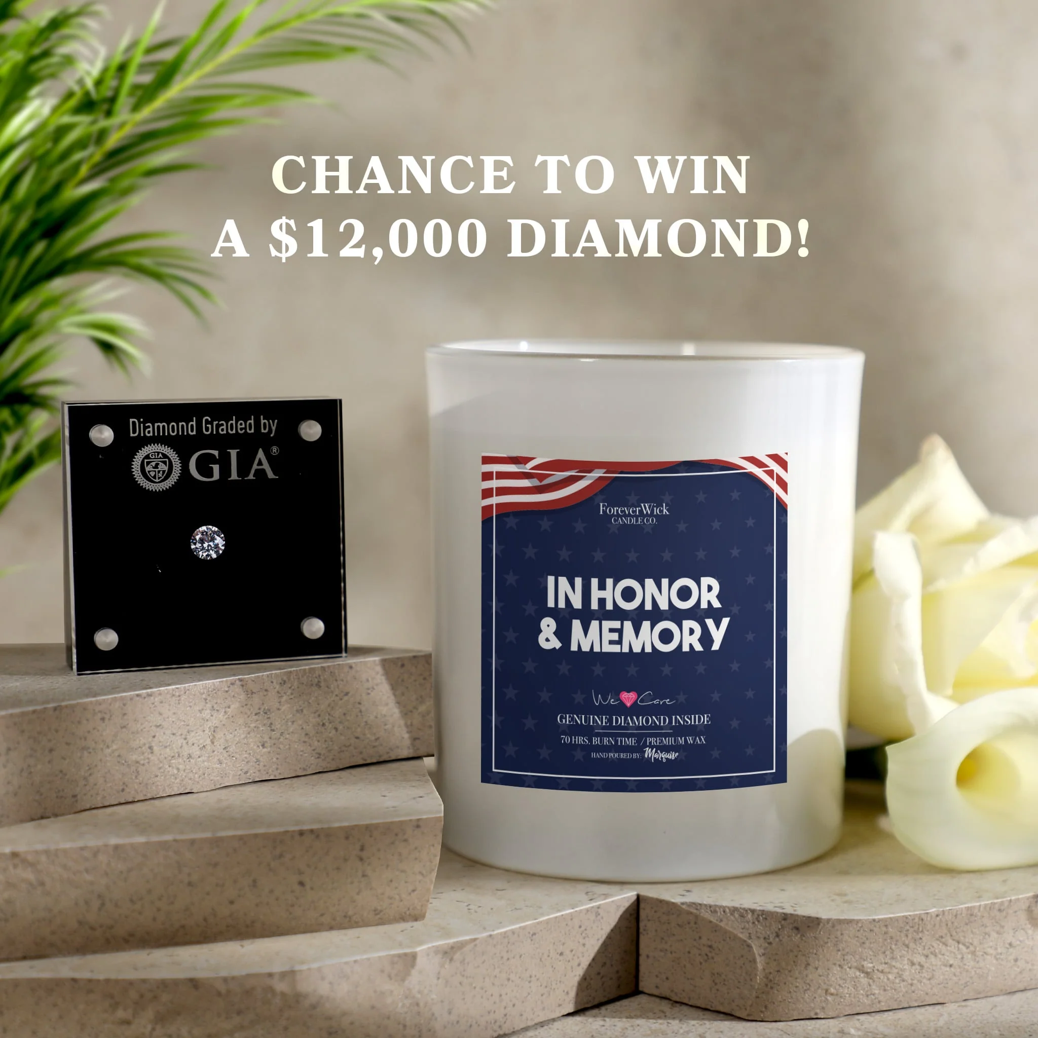 In Honor & Memory Donation Diamond Candle - Image 7