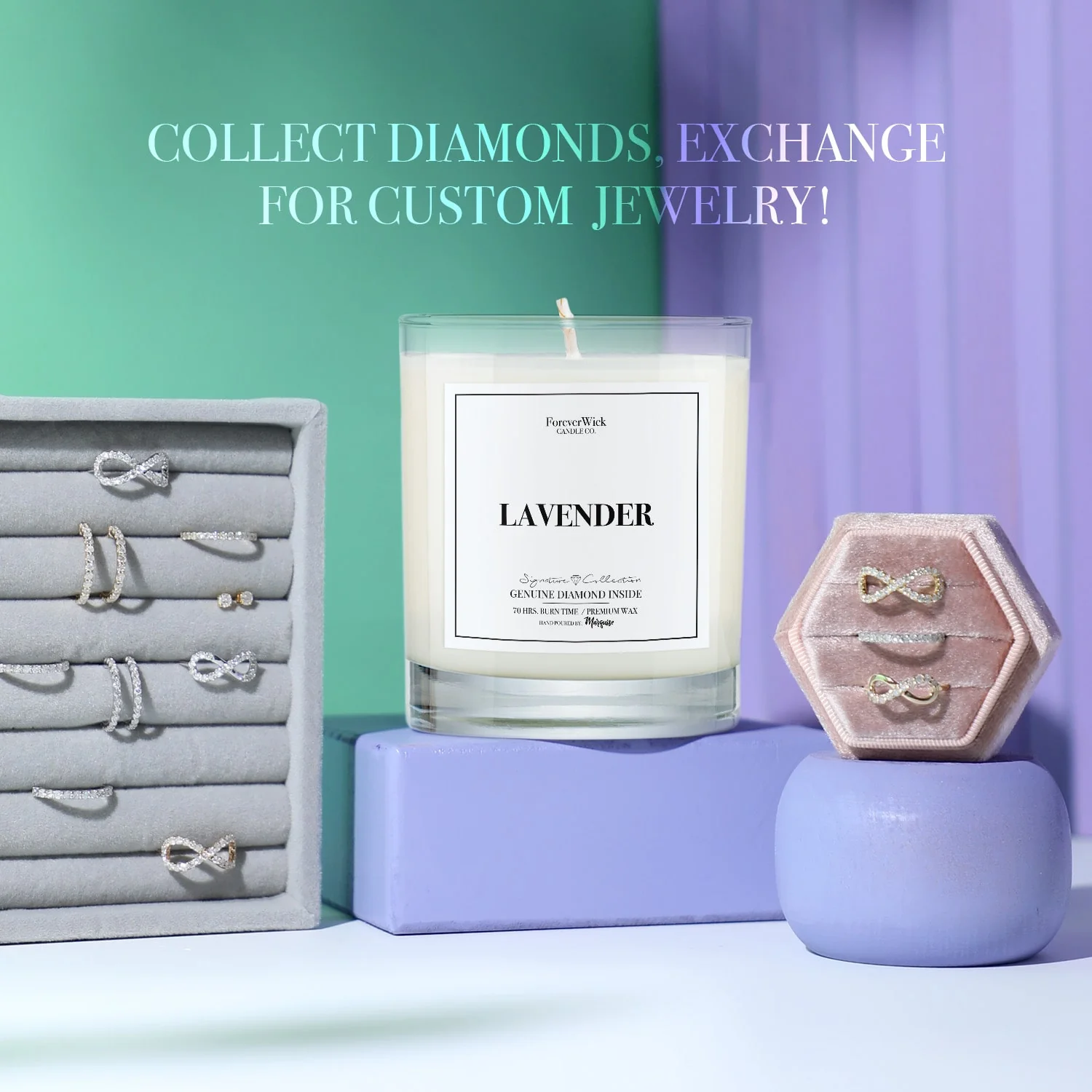 Lavender Diamond Candle - Image 5