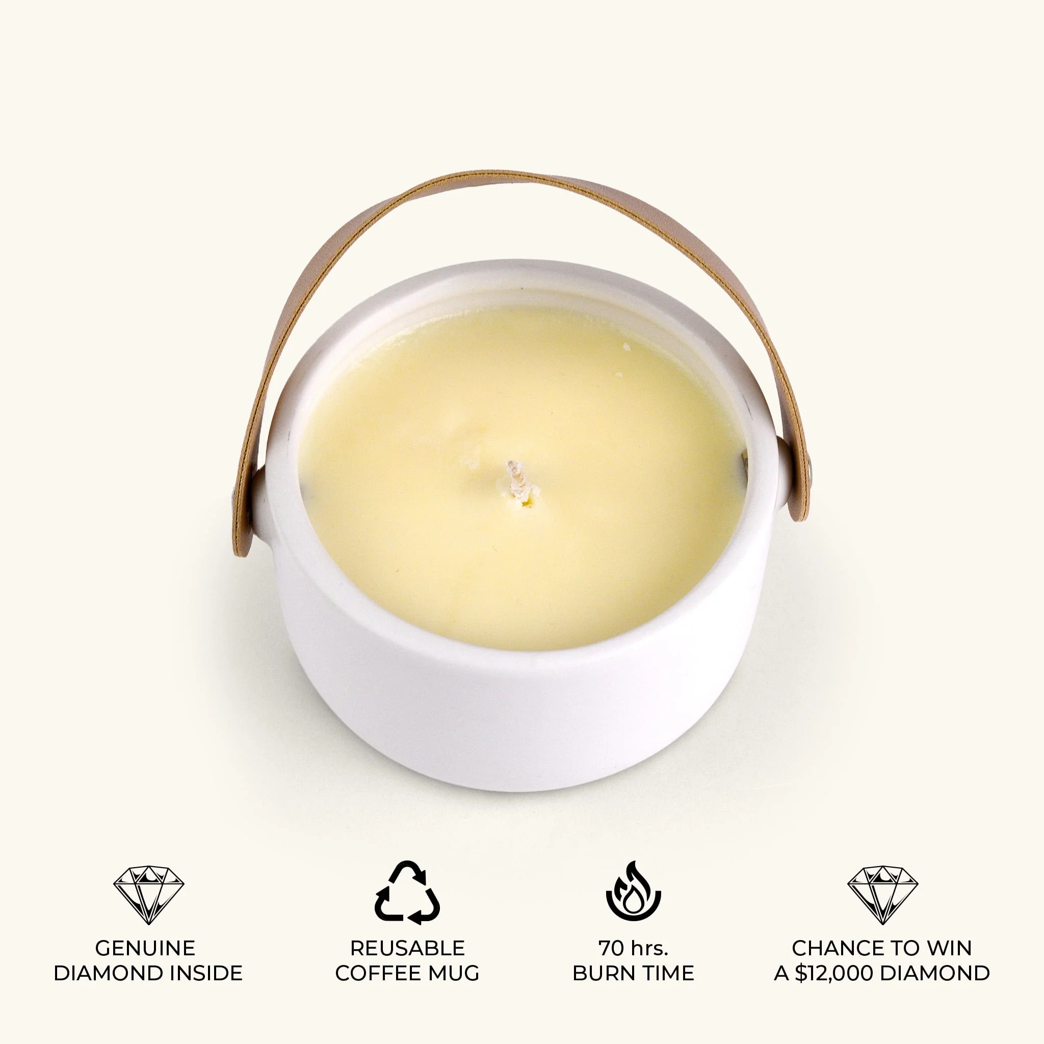 Luxe Valiant Double Diamond Candle - Image 4