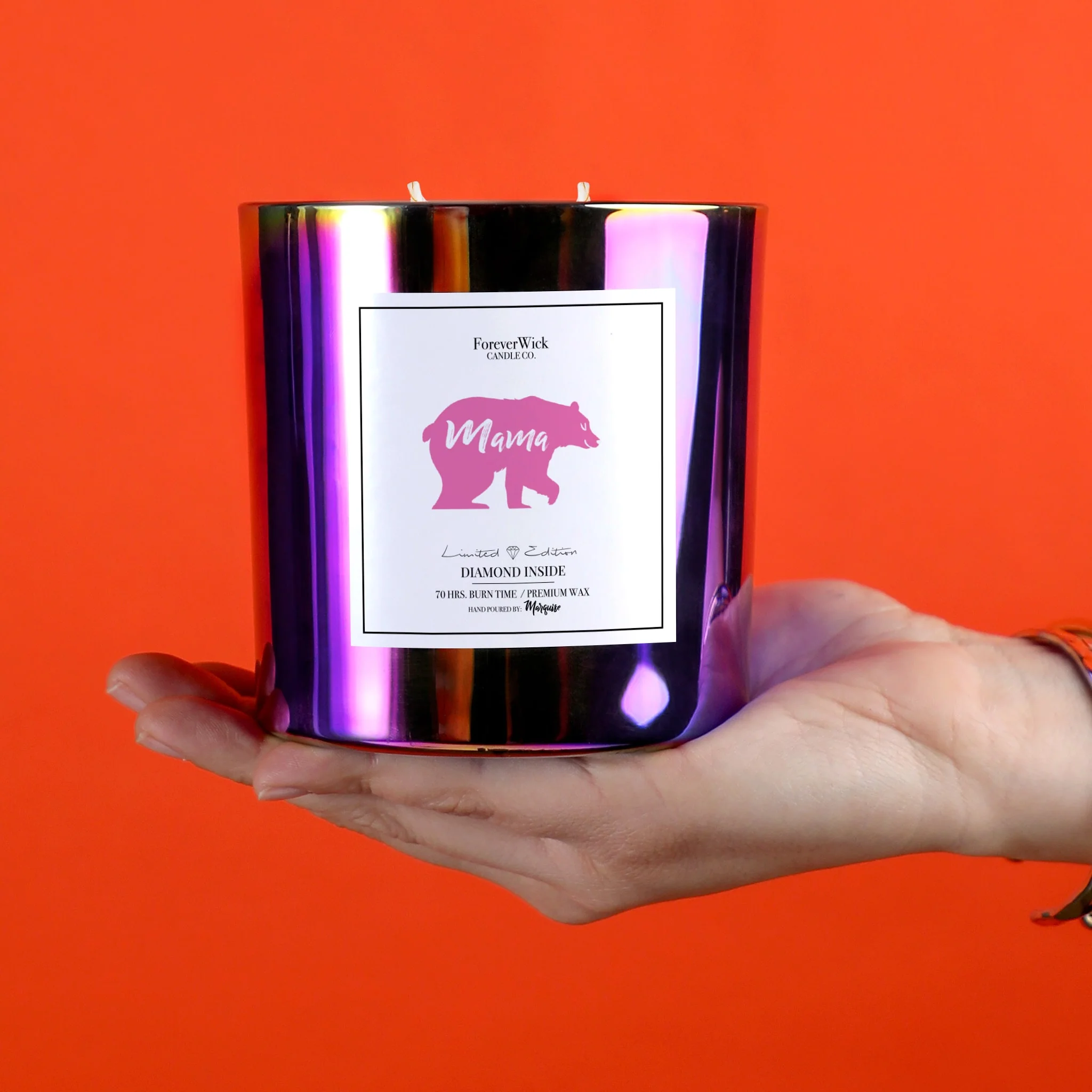 Mama Bear Sparkle Diamond Candle - Image 6