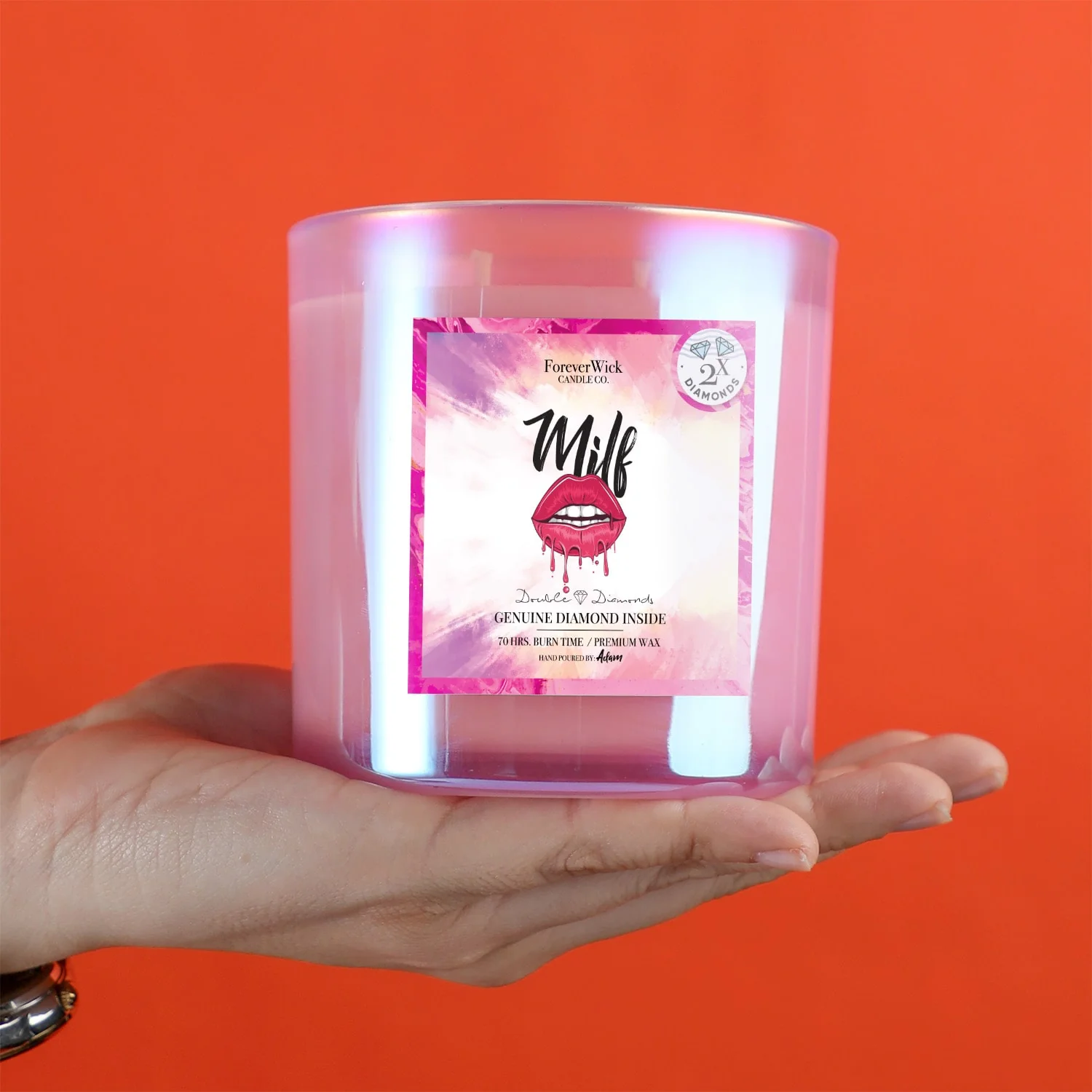 MILF Double Diamond Sparkle Candle - Image 6