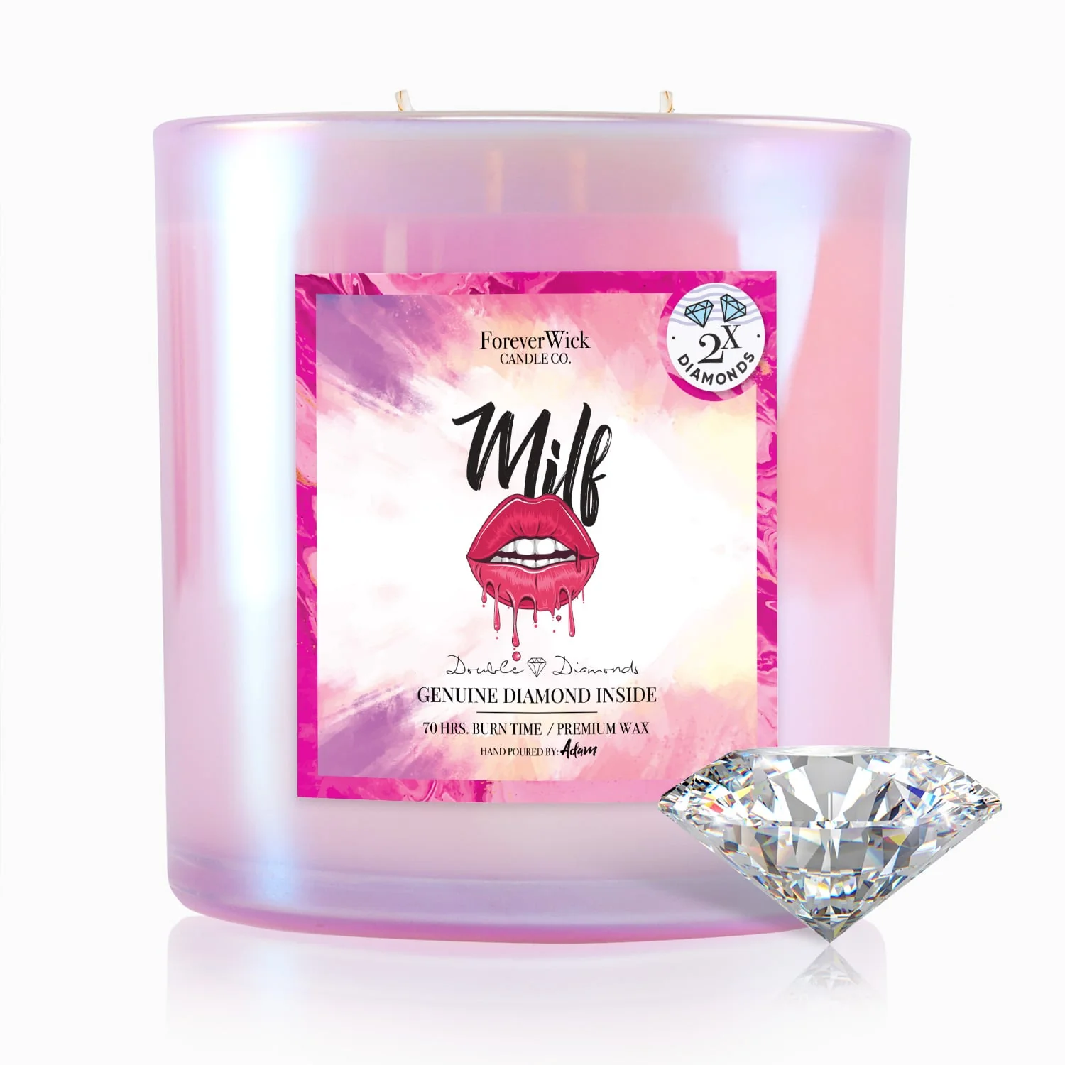 MILF Double Diamond Sparkle Candle - Image 8