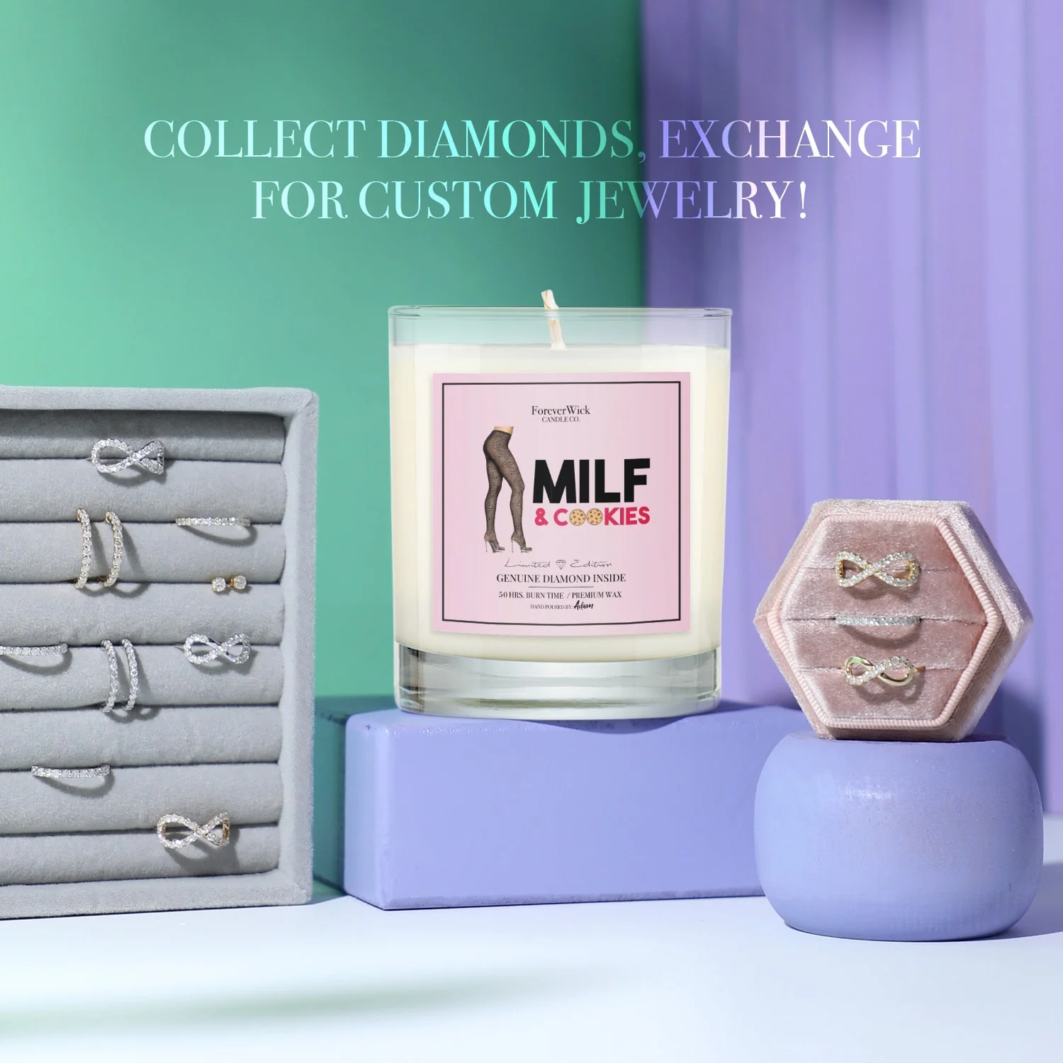 Milf And Cookies Diamond Candle - Image 5