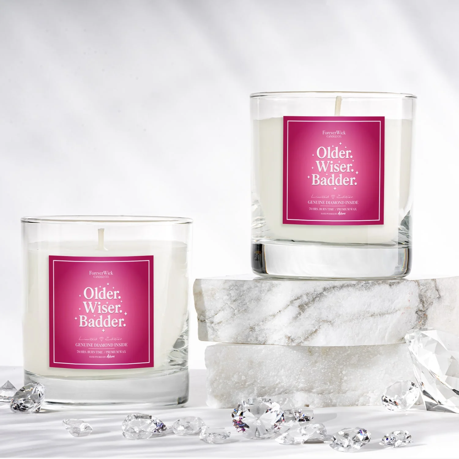 Older. Wiser. Badder. Diamond Candle - Image 4
