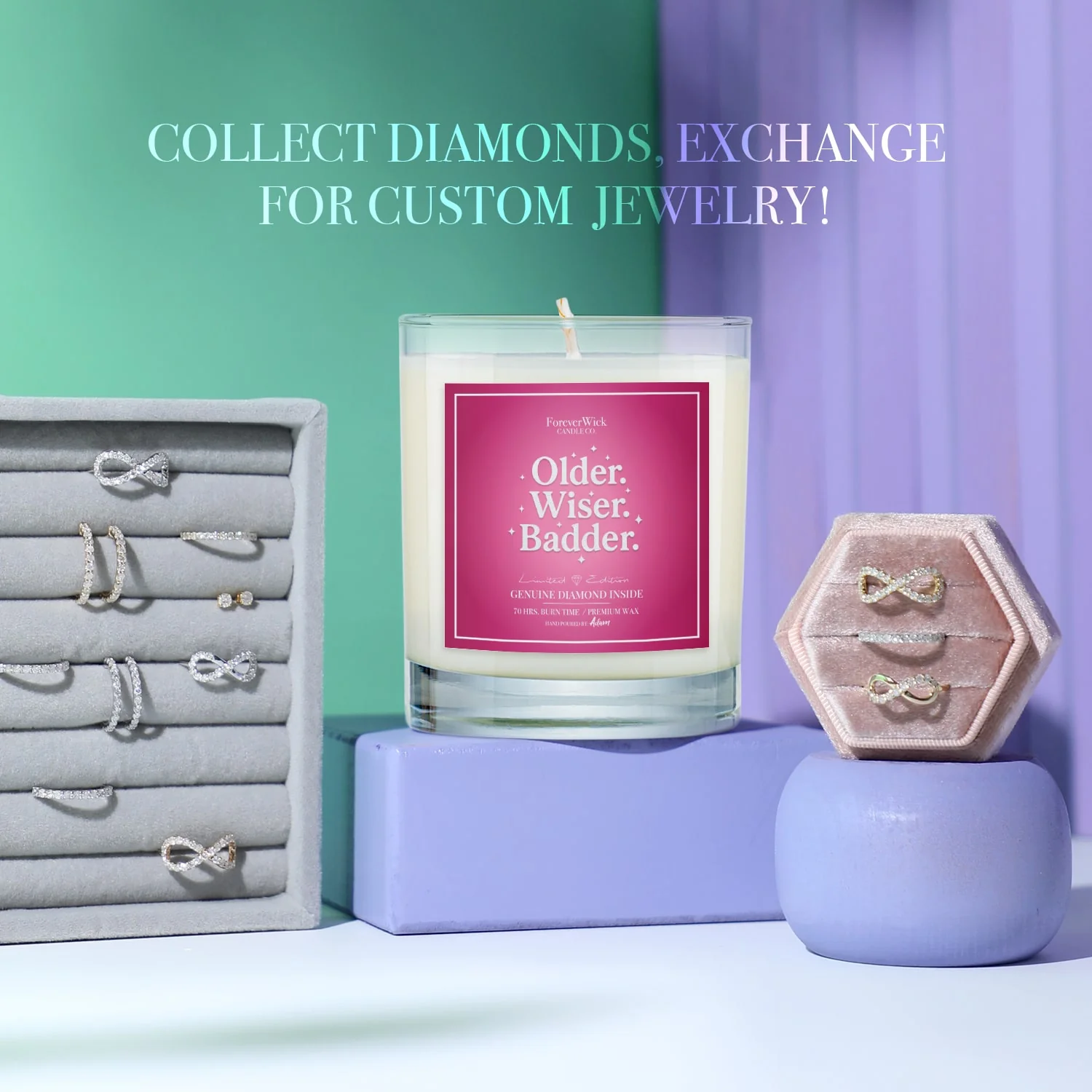 Older. Wiser. Badder. Diamond Candle - Image 6