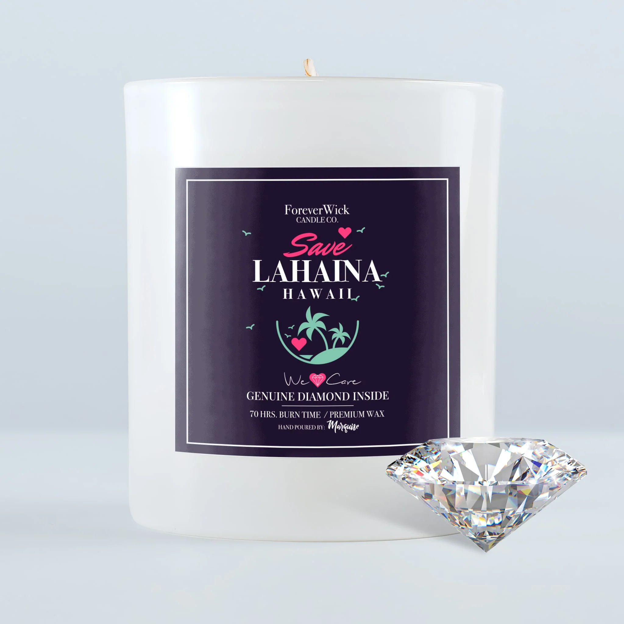 Save Lahaina Diamond Candle - Image 10
