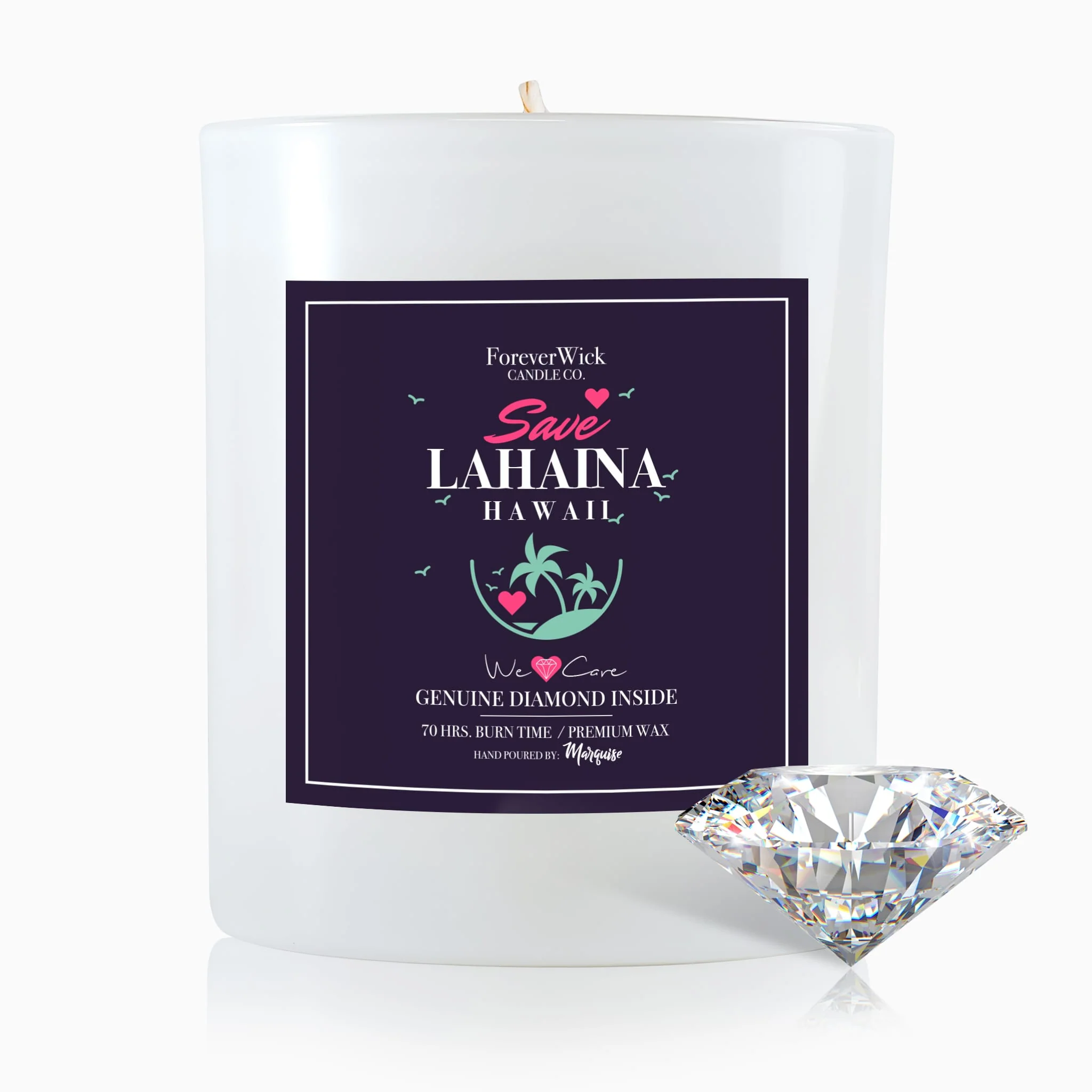 Save Lahaina Diamond Candle - Image 11