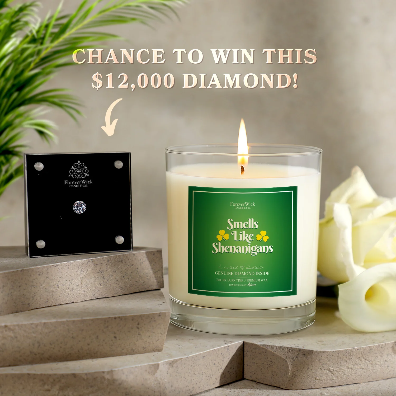 Smells Like Shenanigans Diamond Candle - Image 3
