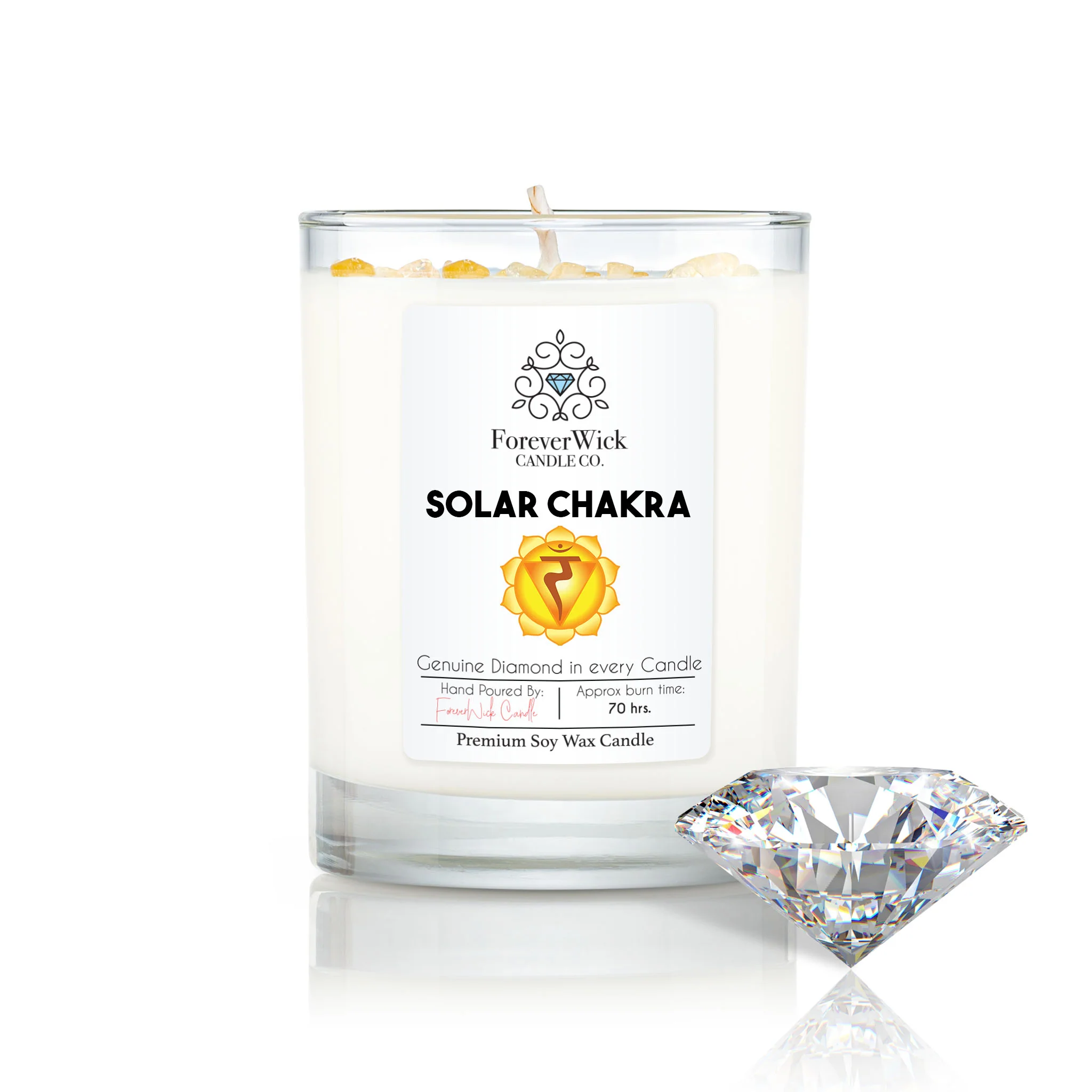 The 7 Chakra's - Crystal & Diamond Candles - Image 7