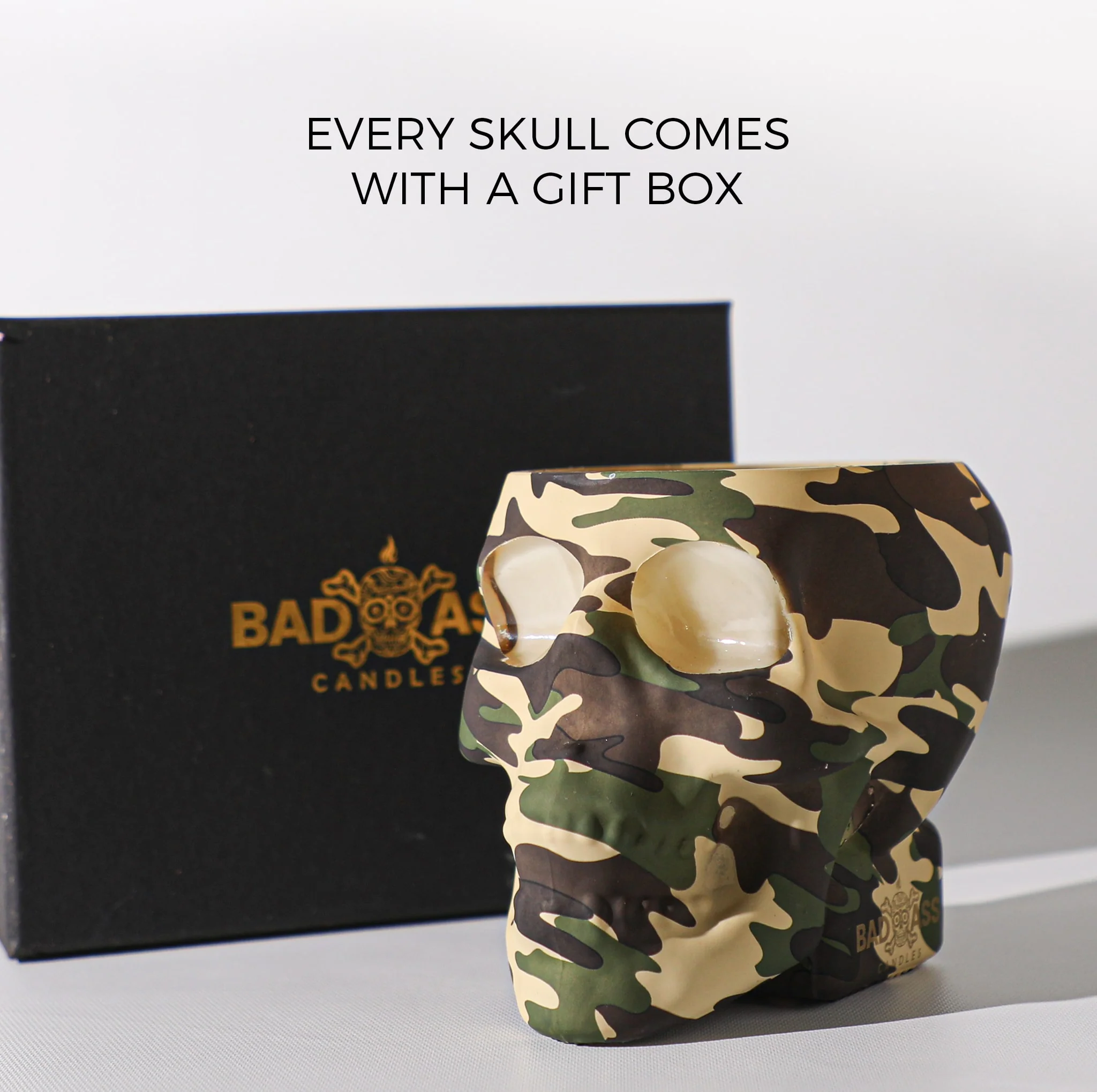 The Camo Skull 2 Diamond Candle - Image 5