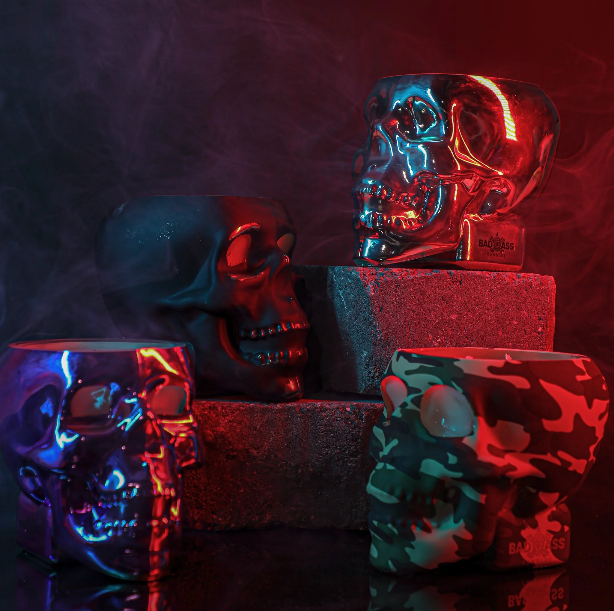 The Gold Skull 2 Diamond Candle by Badass Candles - Image 8