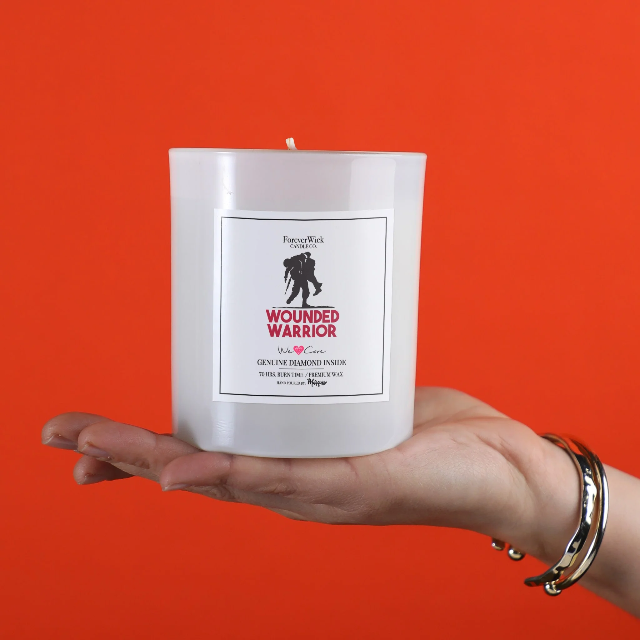 Wounded Warrior Donation Diamond Candle - Image 10