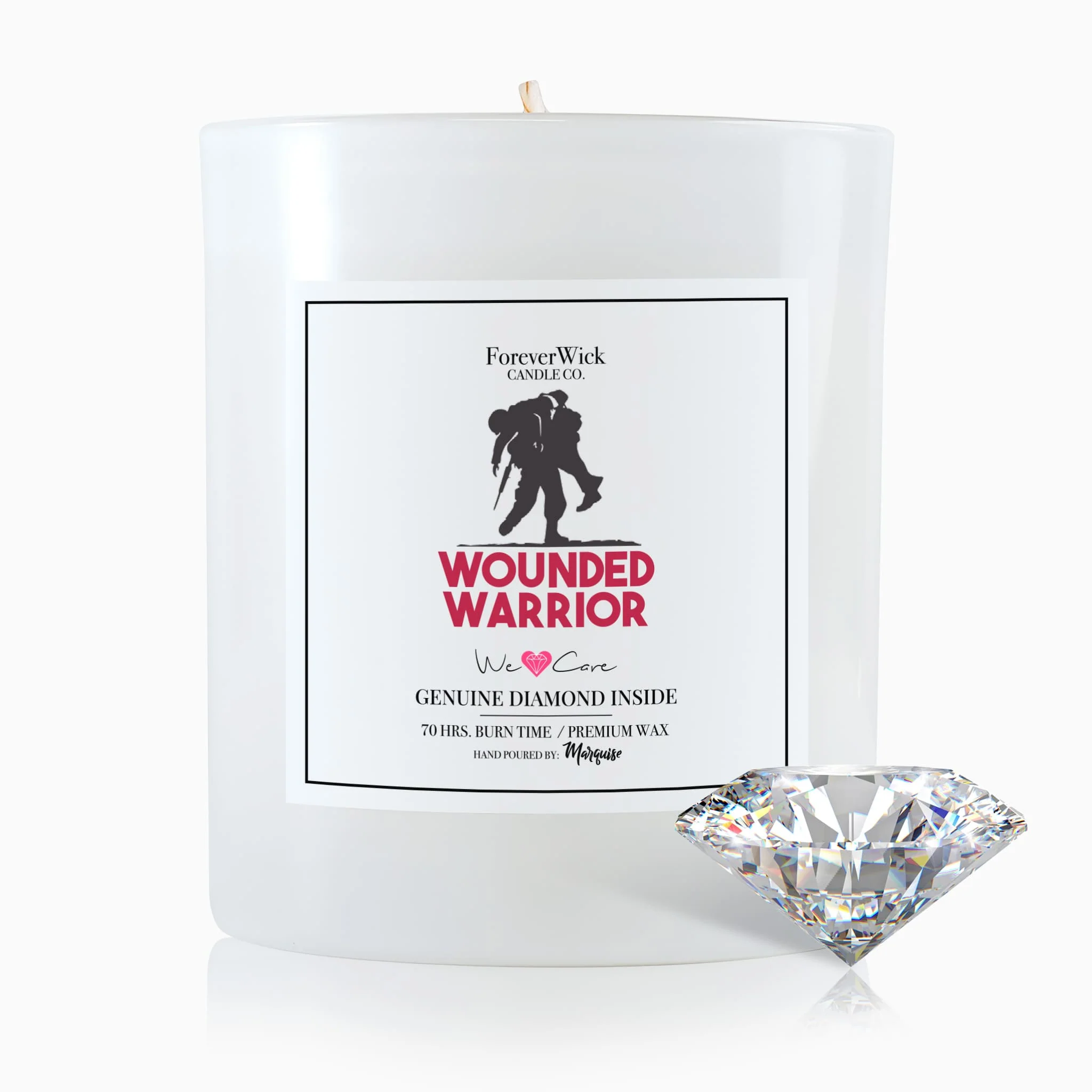 Wounded Warrior Donation Diamond Candle - Image 11