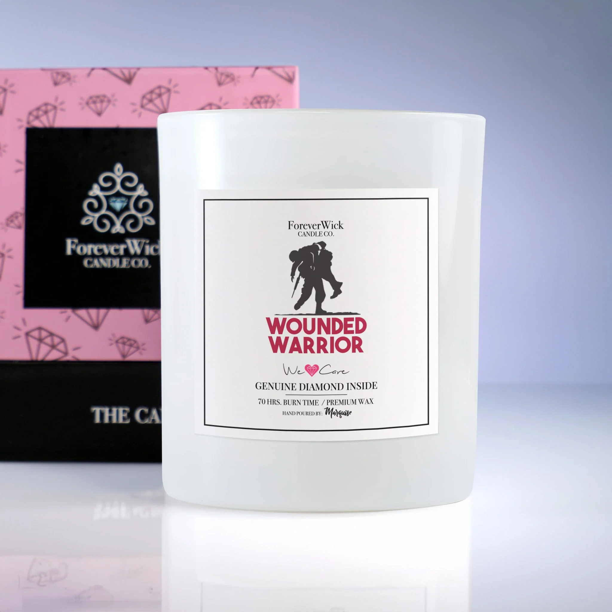 Wounded Warrior Donation Diamond Candle - Image 9